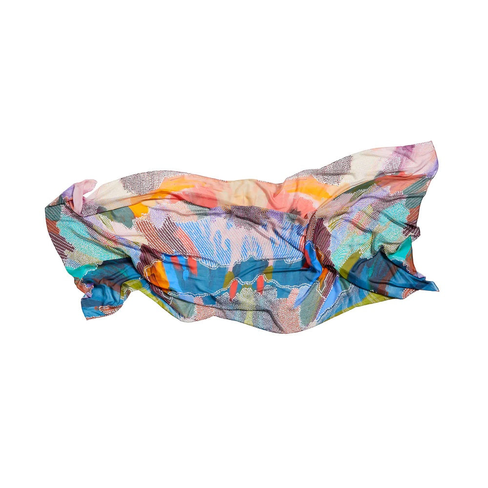 'Ken Done’s Aboriginal Sista' Silk Scarf